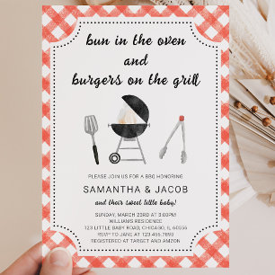 GRILLEN Baby Shower Einladung