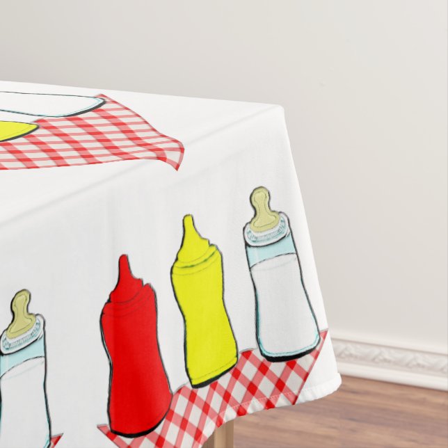 GRILLEN Baby Shower Tischdecke (Beispiel)