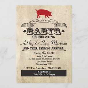 GRILLEN BABYQ Barbecue Einladung