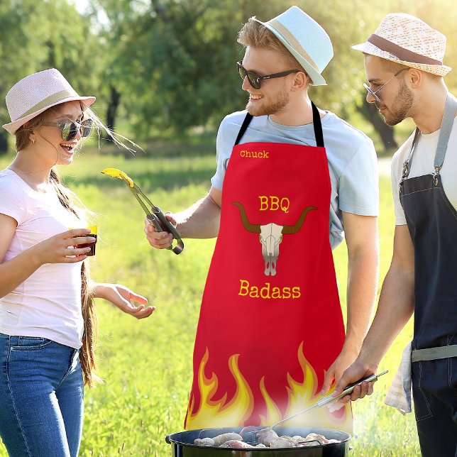 Grillen Badass: Kuhschädel Schürze (Von Creator hochgeladen)