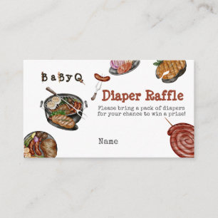 GRILLEN Barbecue Backyard Party Baby Showspiel Begleitkarte