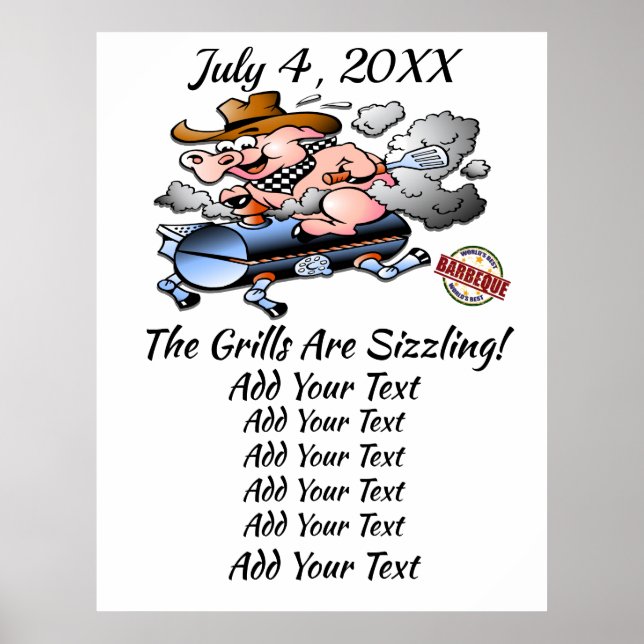 GRILLEN Barbecue Event / Cookie Poster (Vorne)