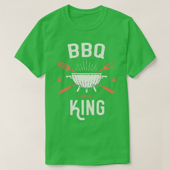 Grillen Barbecue King T-Shirt (Design vorne)