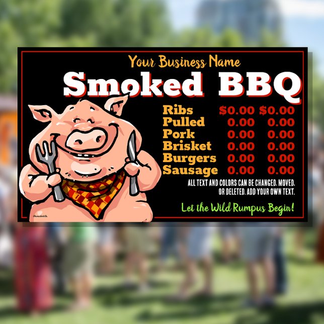 GRILLEN Barbeque Menu.Pig Roast.Grill.Food Truck Banner (Von Creator hochgeladen)