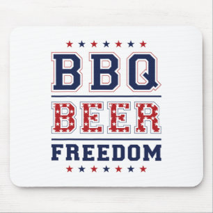 Grillen Beer Freedom 1 Mousepad