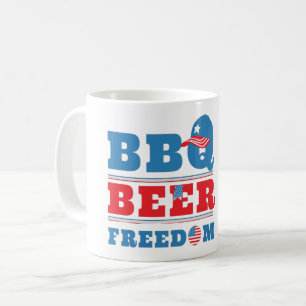 GRILLEN BEER FREEDOM - 4. JULI USA KAFFEETASSE