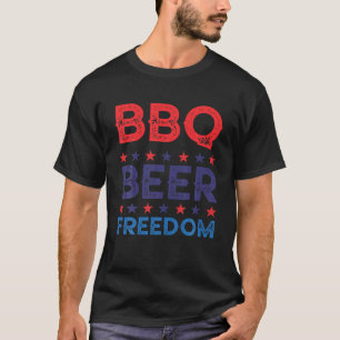 GRILLEN Beer Freedom Funny America Party 4. Ju T-Shirt