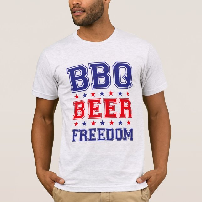 Grillen Bierfreiheit pro trump ärmellos  T-Shirt (Vorderseite)