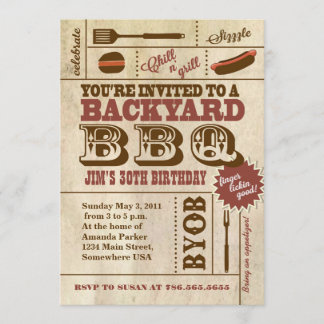 GRILLEN Birthday Einladung