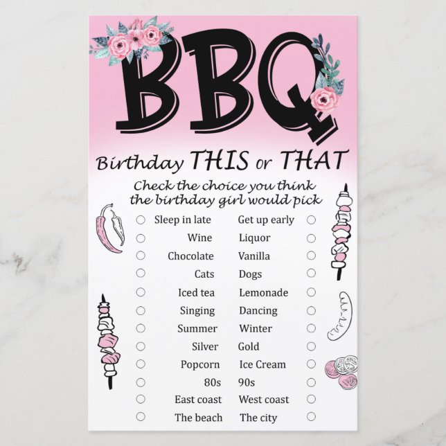 GRILLEN Birthday oder das Spiel (Vorderseite)