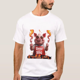 GRILLEN Boss - Vater Schweinefleisch Funny Grillin T-Shirt