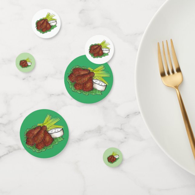 Grillen Buffalo Chicken Wings Tailgate Party Konfetti (Gruppe)