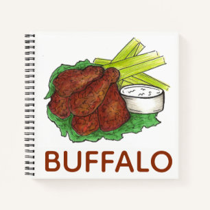 Grillen Buffalo NY Chicken Wings New York Food Notizbuch