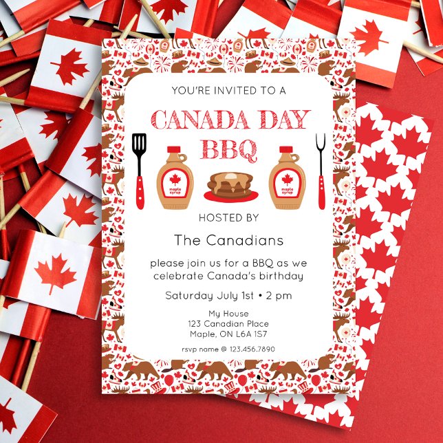 Grillen Canadian Day Einladung (Von Creator hochgeladen)