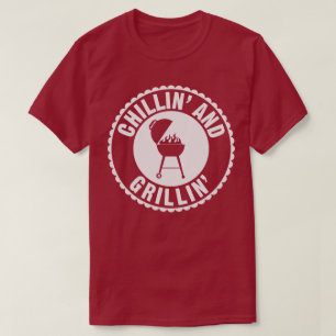 Grillen Chillin' und Grillins Koch Cook Spaß T - S T-Shirt