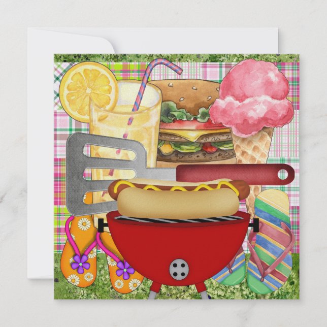 GRILLEN Cook Out - 4. Juli! SRF Einladung (Vorderseite)