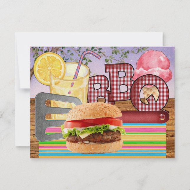 GRILLEN - Cookout-Party - SRF Einladung (Vorderseite)