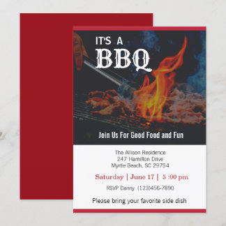 GRILLEN Cookout Picnic Einladung