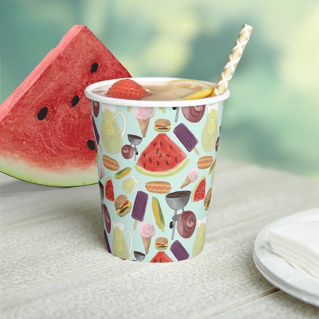 Grillen der Wasserfarben Pappbecher (Von Creator hochgeladen)