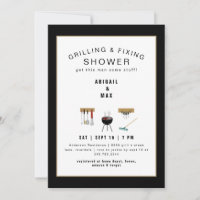 Grillen & Fixieren von Paaren Schwarze Dusche Einl