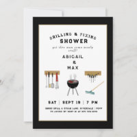 Grillen & Fixieren von Paaren Schwarze Dusche Einl
