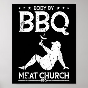 Grillen Fleisch Grillen der Kirche - Grillen Enthu Poster