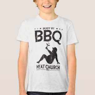 Grillen Fleisch Grillen der Kirche - Grillen Enthu Tri-Blend Shirt