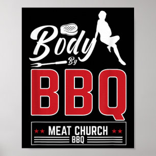 Grillen Fleischkirche für eine lustige barbeque Gr Poster