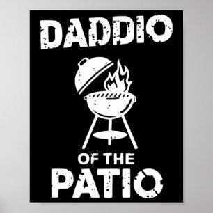 Grillen Funny Vater Grillen Party Smoker Pork Gril Poster