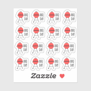 GRILLEN Grill Summer Grilling Day Calendar Plane Aufkleber