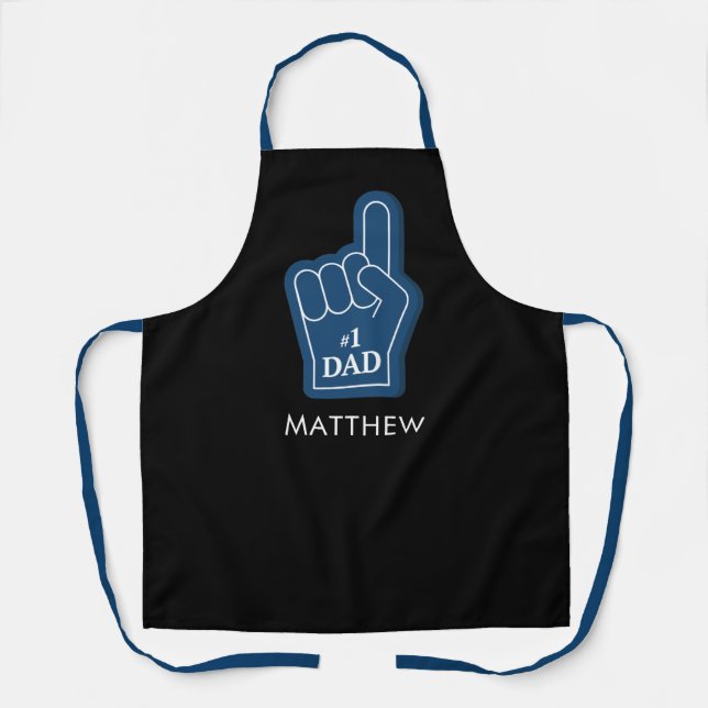 GRILLEN Grill Vater Keepake Personalisiert Schürze (Vorderseite)
