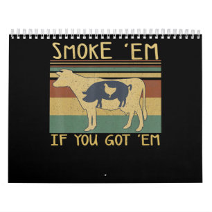 GRILLEN  GRILLEN Grilling Funny Meat Smoker Feinsc Kalender