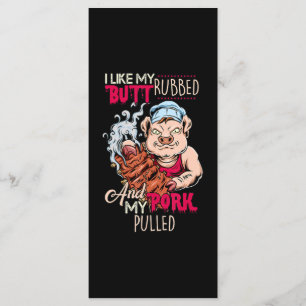 GRILLEN GRILLEN Grillmaster As Hintern Rubbed & Po Menükarte