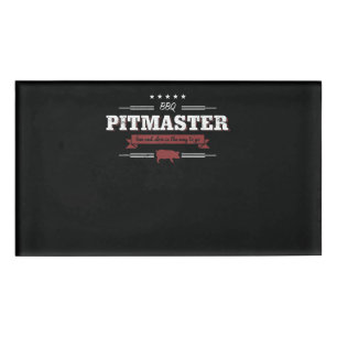 GRILLEN GRILLEN Pitmaster niedrig und langsam ist Namenschild