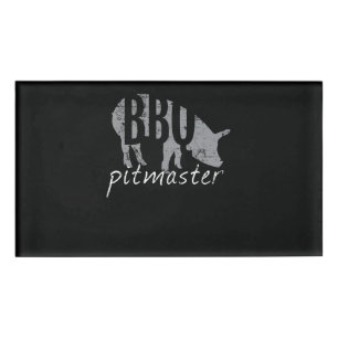 Grillen GRILLEN Pitmaster Pig Grill Fans Day Namenschild