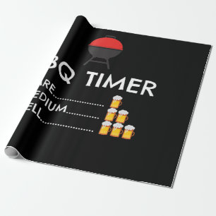 GRILLEN GRILLEN Timer Barbecue Funny Grill Grillge Geschenkpapier