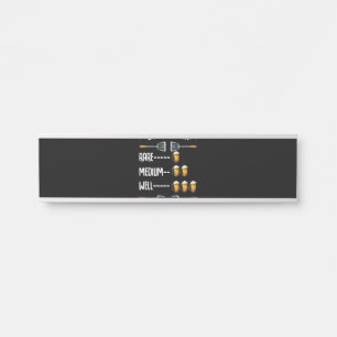 Grillen GRILLEN Timer Rare Medium Well Beer Drin Türschild