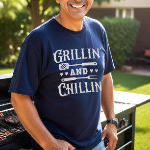Grillen Grillin und Chillin T-Shirt