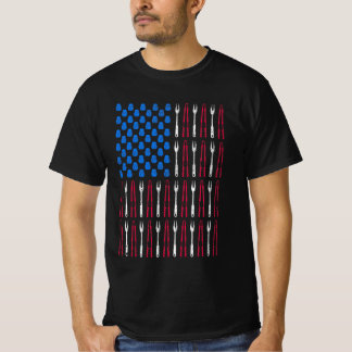 GRILLEN Grilling Barbecue American Flag USA Amerik T-Shirt