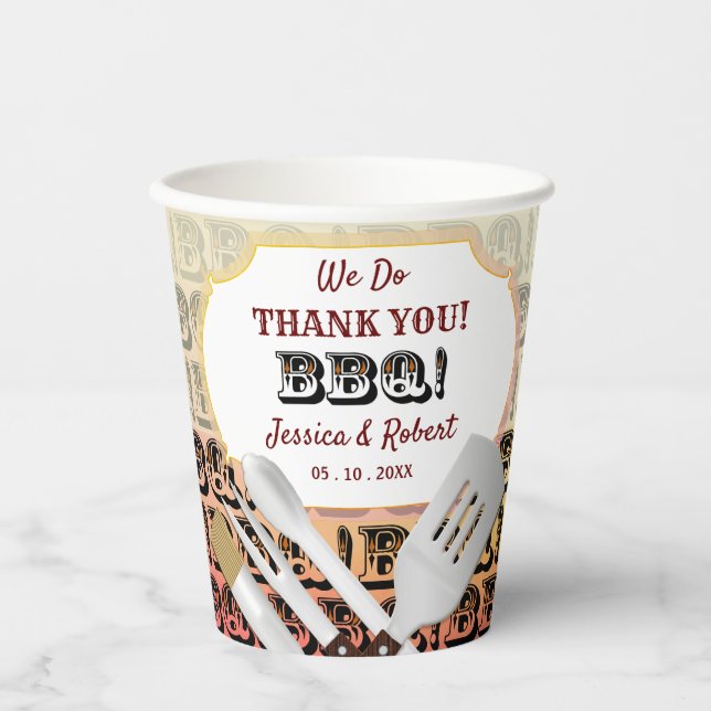 GRILLEN Grilling Gastgeschenk Pappbecher (Vorderseite)