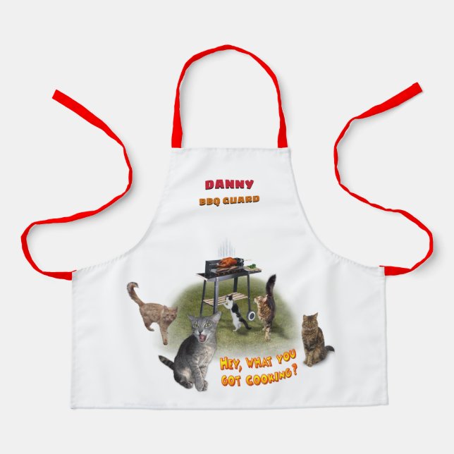 GRILLEN Guard Schürze mit Ihrem Namen (Vorderseite)