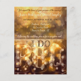 Grillen Hochzeitseinladung "I DO" Einladung