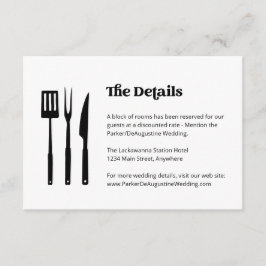 GRILLEN Hochzeitsinformationen - Umschließungskart Begleitkarte