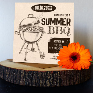 Grillen im Sommer im Freien Einladung