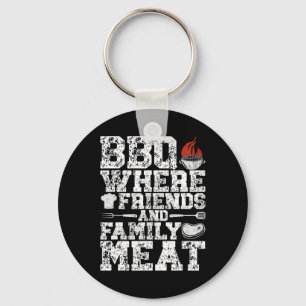 Grillen, in der Freunde und Familie Grillfreunde G Schlüsselanhänger