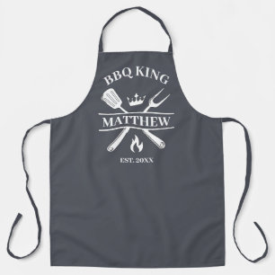GRILLEN King Barbecue Personalisiert Schürze