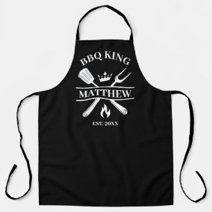 GRILLEN King Barbecue Personalisiert Schürze