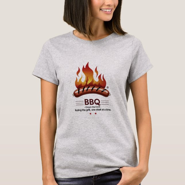 GRILLEN King - Bold & Fun T-Shirt für Hinterhofque (Vorderseite)