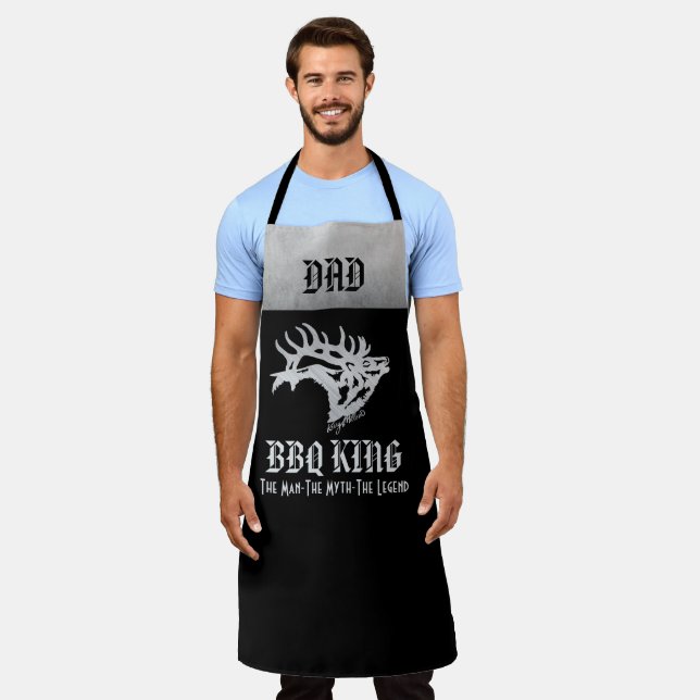 GRILLEN King, Bull Elk Schürze (Getragen)
