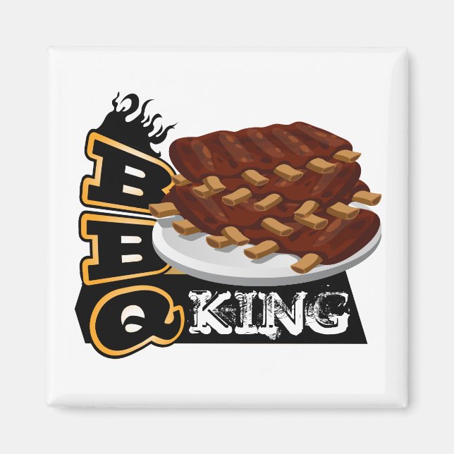 GRILLEN KING! Ribs Icon Magnet (Vorne)